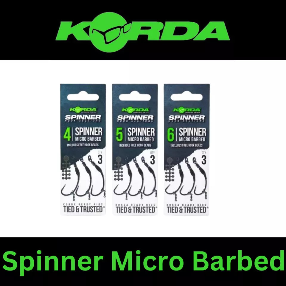 KORDA SPINNER MICRO BARBED | 4 - 6 - 8