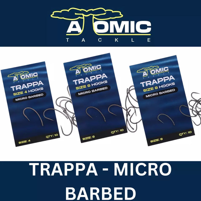 Atomic Tackle Trappa Micro Barbed Size 4, 6 & 8