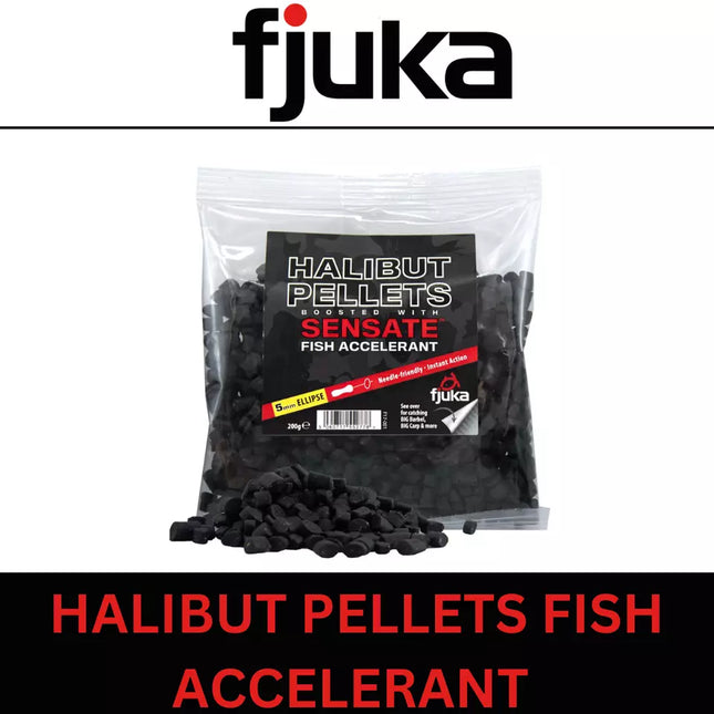 FJUKA HALIBUT PELLETS BOOSTED WITH SENSATE FISH ACCELERANT 5mm/10mm/14mm