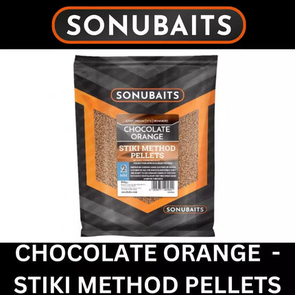 SONUBAITS CHOCOLATE ORANGE STIKI METHOD PELLETS 2mm / 4mm 650g