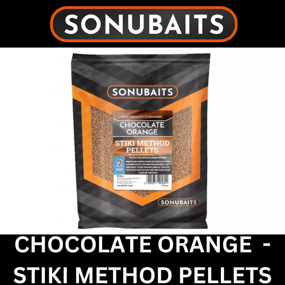 SONUBAITS CHOCOLATE ORANGE STIKI METHOD PELLETS 2mm / 4mm 650g