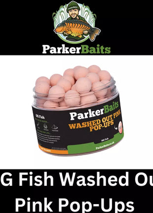Parker Baits OG Fish Washed Out Pink Pop-Ups 12mm & 15mm