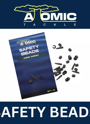 Atomic Tackle Safety Beads Weed Green