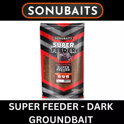 SONUBAITS SUPERFEEDER DARK GROUNDBAIT 2kg