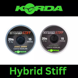 KORDA Hybrid Stiff Coated Hooklink 15m 20lb/9.1kg