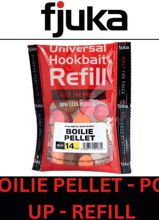 FJUKA BOILIE PELLET POP-UP UNIVERSAL HOOKBAIT REFILL 14mm