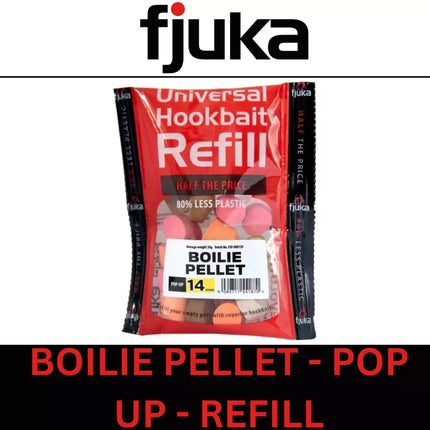 FJUKA BOILIE PELLET POP-UP UNIVERSAL HOOKBAIT REFILL 14mm