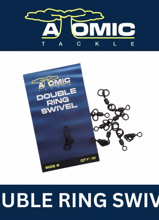 Atomic Tackle Double Ring Swivel Size 8