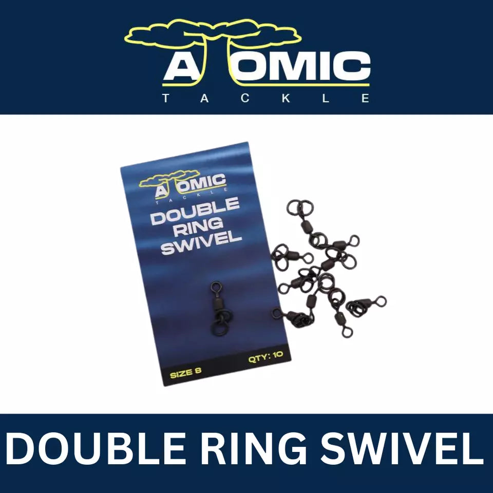 Atomic Tackle Double Ring Swivel Size 8