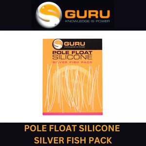 GURU POLE FLOAT SILICONE SILVER FISH PACK