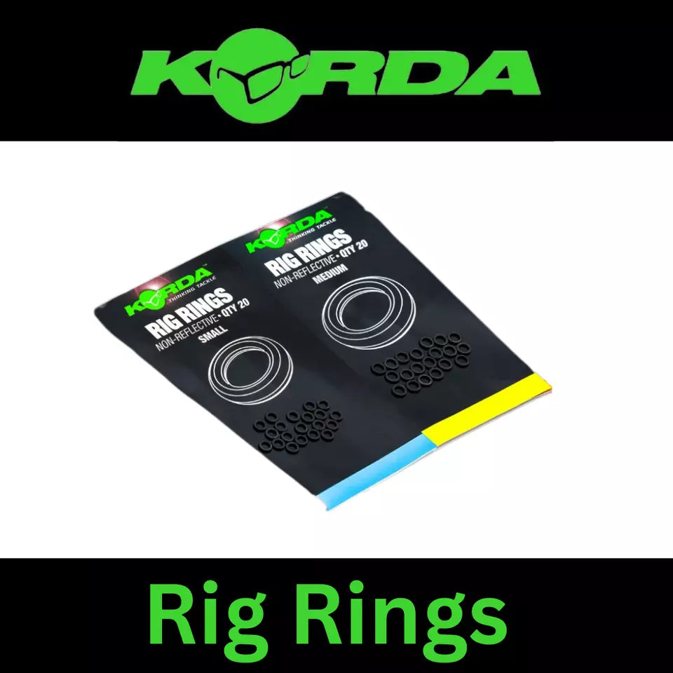 KORDA RIG RINGS Non Reflective Small & Medium