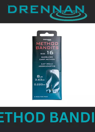 DRENNAN METHOD BANDITS BARBLESS CARP METHOD SIZE 8 / 10 / 14 / 16