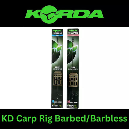 KORDA KD CARP RIG BARBED & BARBLESS *All Sizes*