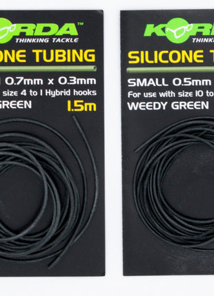 Korda Weed Green Silicone Tubing (0.7mm x 0.3mm) by Billing Tackle