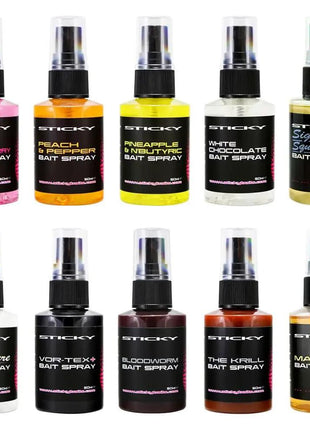 Sticky Bait Spray | Bloodworm, Krill, Manilla + MORE | All Flavours by Billing Tackle