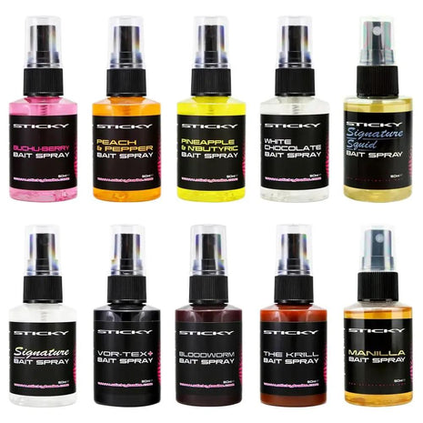Sticky Bait Spray | Bloodworm, Krill, Manilla + MORE | All Flavours by Billing Tackle