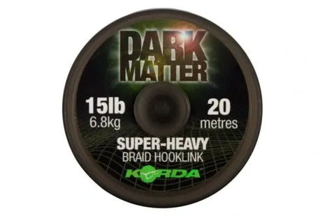 Korda Dark Matter Supercrush-Heavy Braided Hooklink (13kg / 20m) by Billing Tackle