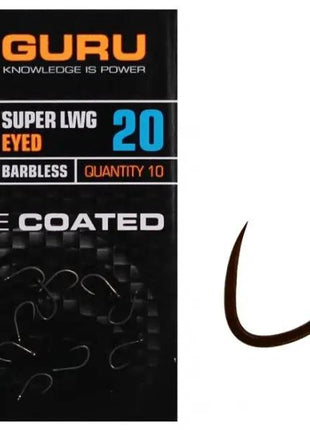 Guru Super LWG Eyed Barbless PTFE Coated | ALL SIZES by Billing Tackle