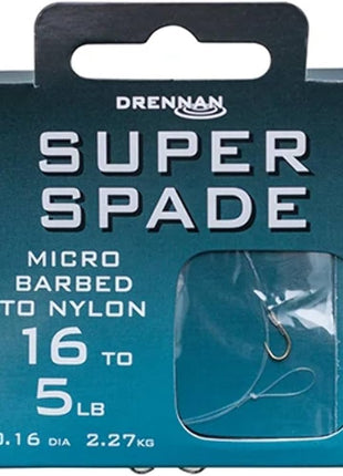 Drennan Super Spade Micro Barbed to Nylon by Billing Tackle
