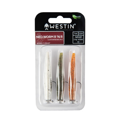 Westin Ned Worm R’N R Rigged ‘N Ready (7cm/2.5g - Jighead)