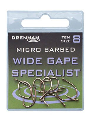 Drennan Micro Barbed Wide Gape Specialist by Billing Tackle