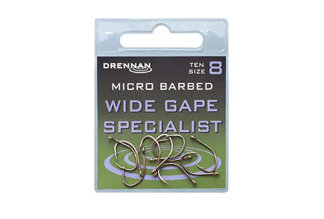 Drennan Micro Barbed Wide Gape Specialist by Billing Tackle