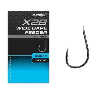 Matrix X2B Wide Gape Feeder Barbed by Billing Tackle