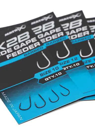 Matrix X2B Wide Gape Feeder Barbed by Billing Tackle