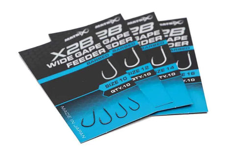Matrix X2B Wide Gape Feeder Barbed by Billing Tackle